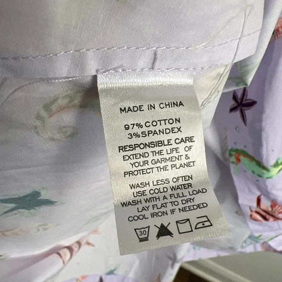 HILL HOUSE The Ophelia Dress in Purple Sea Creatures NWT Size XS - Picture 11 of 11